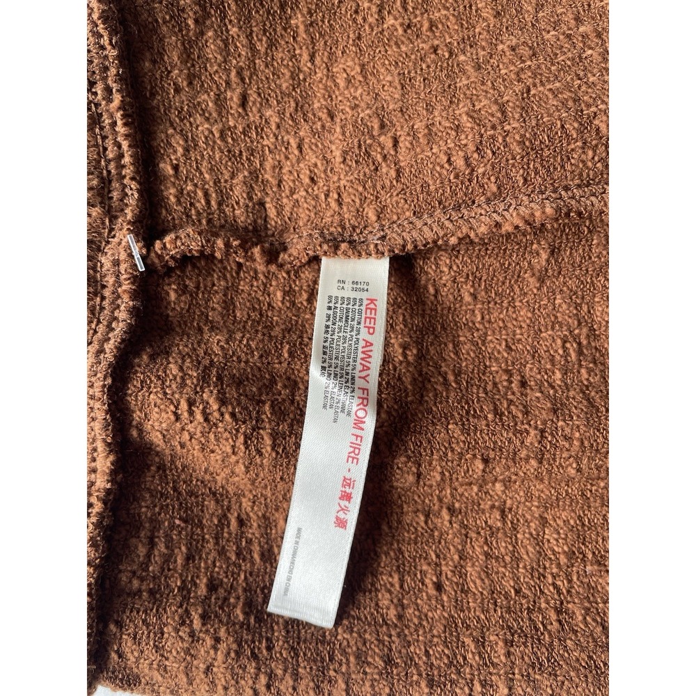 NEW Free People HiRise Sweater Knit Shorts Sz S Pockets Brown Goblin Pirate Fall - Picture 11 of 12